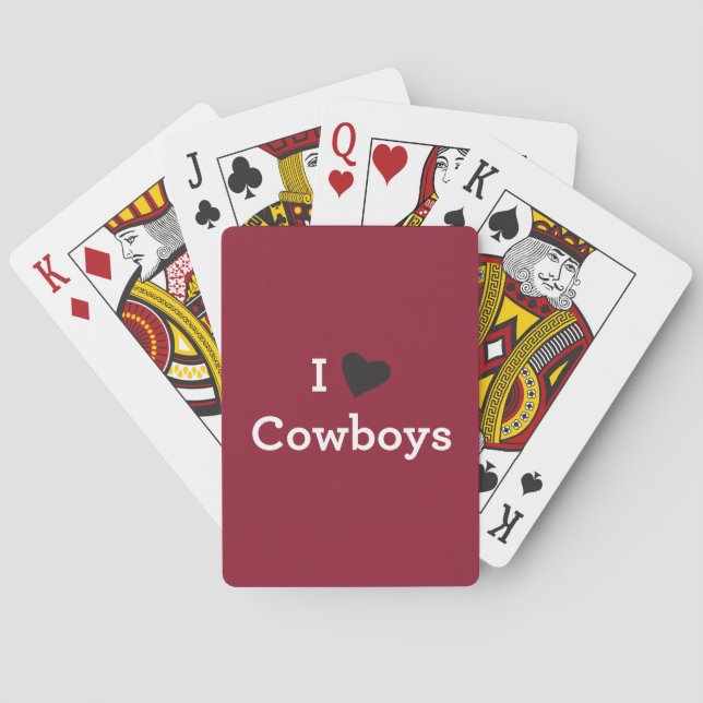 I Liebe-Cowboys Spielkarten (Rückseite)