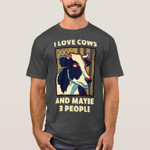 I Liebe Cows Design for Men Women Bauer Farm T-Shirt
