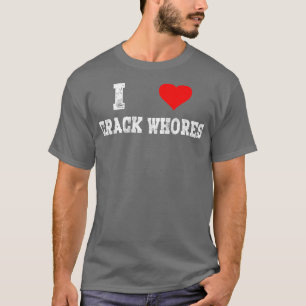I Liebe Crack Whois Niedliche Erwachsene Herz Fly  T-Shirt