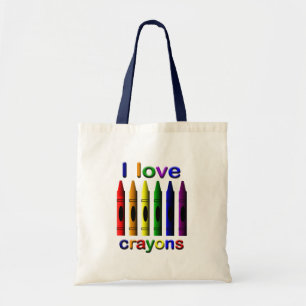 I Liebe Crayons Totasche Tragetasche