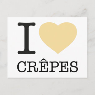 I LIEBE CREPES POSTKARTE
