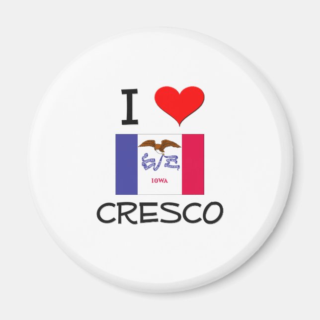 I Liebe CRESCO Iowa Magnet (Vorne)