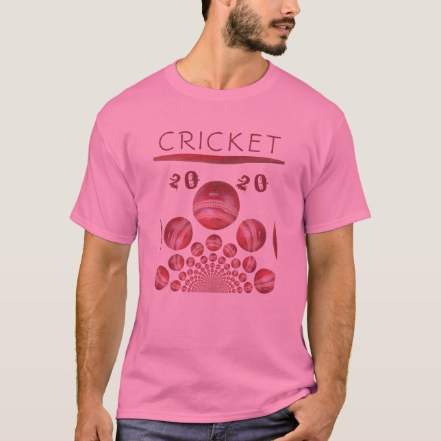 I Liebe Cricket t20 Kaleidoskop Cool Art Design T-Shirt (Vorderseite)
