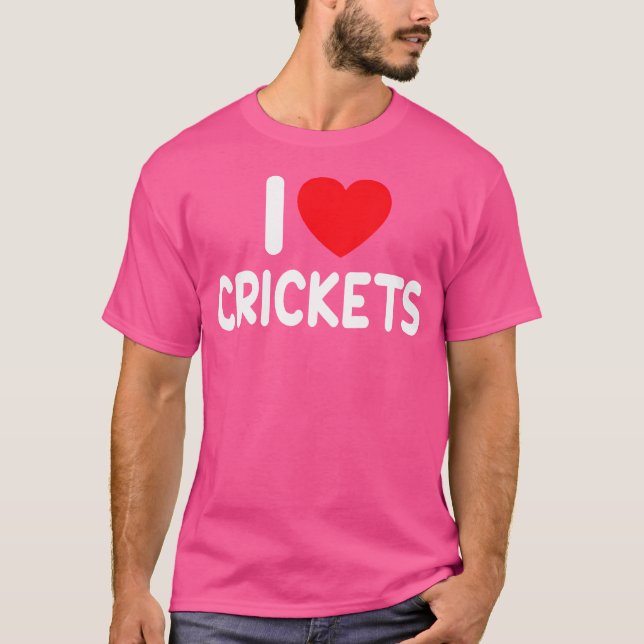 I Liebe Crickets T-Shirt (Vorderseite)