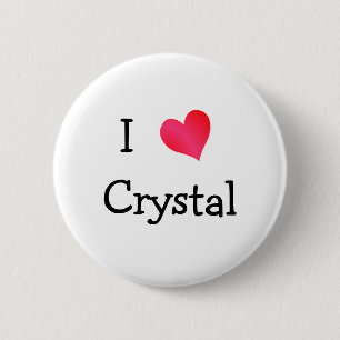 I Liebe Crystal Button