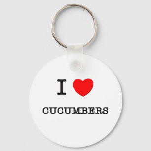 I Liebe CUCUMBERS (Lebensmittel) Schlüsselanhänger
