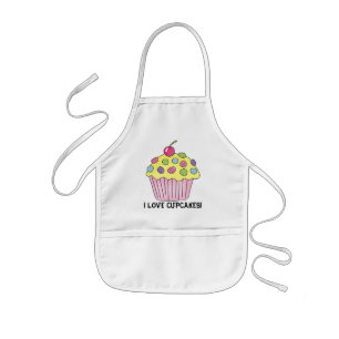I Liebe Cupcakes Schürze Kinder