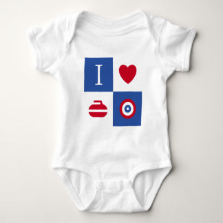 I Liebe Curling Baby Strampler