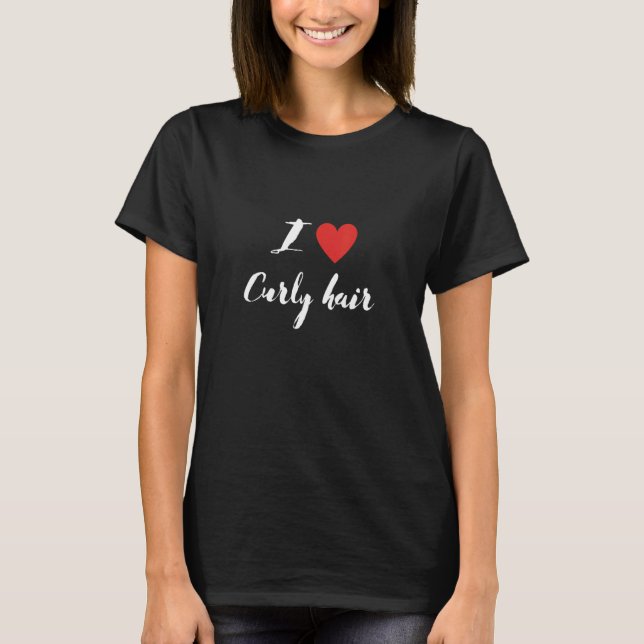 I Liebe Curly Method Curly Hair T-Shirt (Vorderseite)