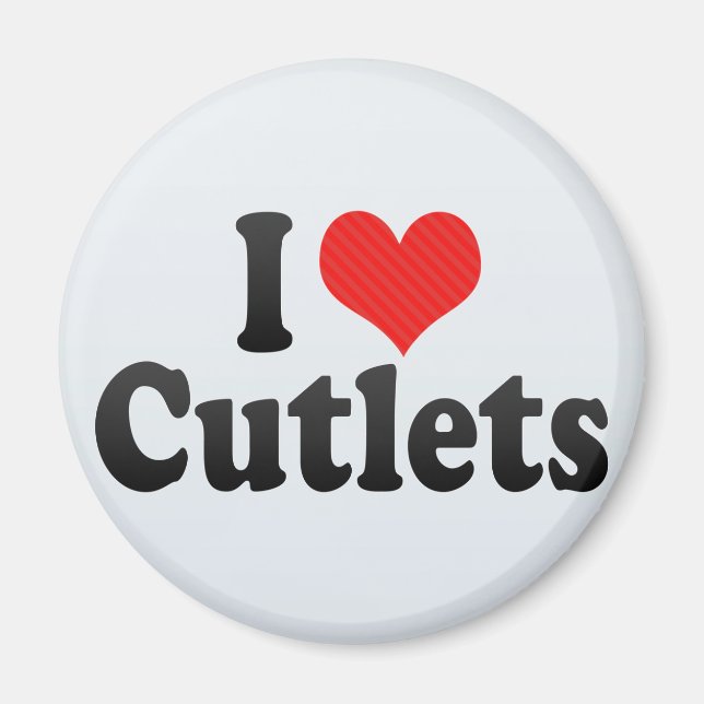 I Liebe Cutlets Magnet (Vorne)