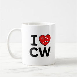 I Liebe CW - Morse Code Enthusiasten Kaffeetasse