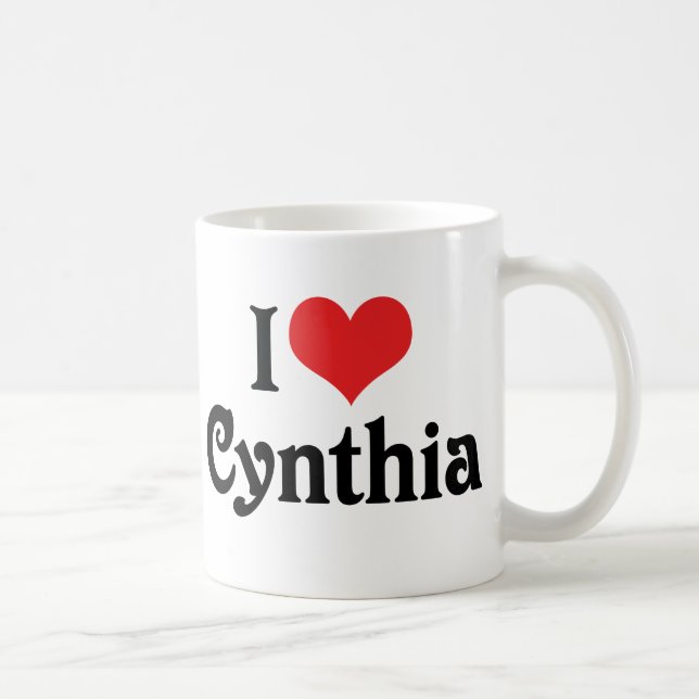 I Liebe Cynthia Kaffeetasse (Rechts)