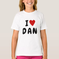 I LIEBE D A | Heart individuelle Name DAN DANIEL