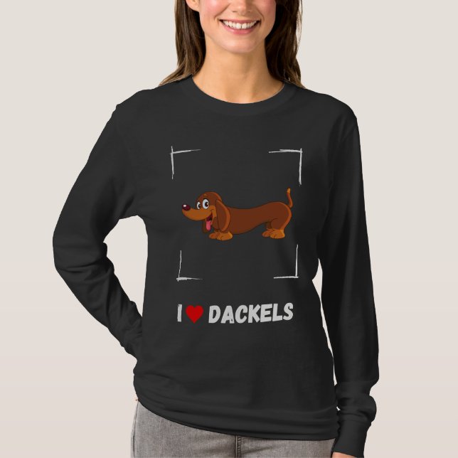 I LIEBE DACKEL T-Shirt (Vorderseite)