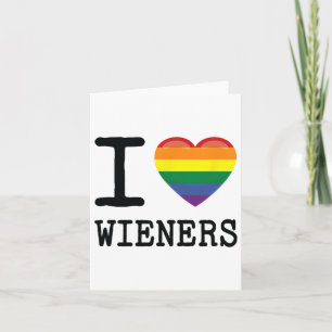 I Liebe Dackeln Ein Rainbow Pride Lgbtq Gay Biual  Karte