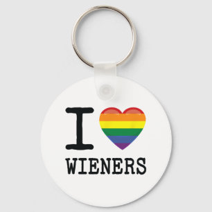 I Liebe Dackeln Ein Rainbow Pride Lgbtq Gay Biual Schlüsselanhänger