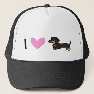 I Liebe Dackeln (glatter Mantel) Truckerkappe