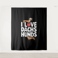 I Liebe Dackeln Spaß Grafik für Hundefreunde