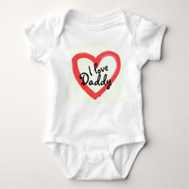 I Liebe Daddy Bodysuit Baby Strampler