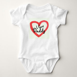 I Liebe Daddy Bodysuit Baby Strampler