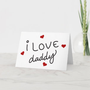 I Liebe Daddy Karte