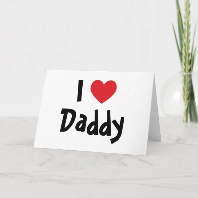 I Liebe Daddy Karte (Vorderseite)