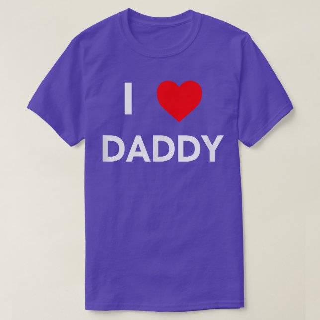I Liebe Daddy T Shirt (Design vorne)