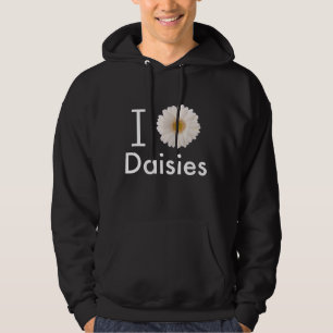 I Liebe Daisies Gerber Daisy White Blume Hoodie