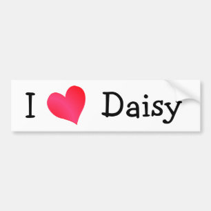 I Liebe Daisy Autoaufkleber