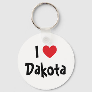 I Liebe Dakota Schlüsselanhänger