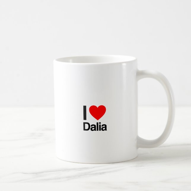 i Liebe dalia Kaffeetasse (Rechts)