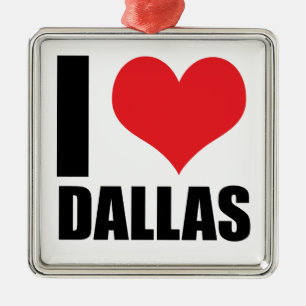 I Liebe Dallas Ornament Aus Metall