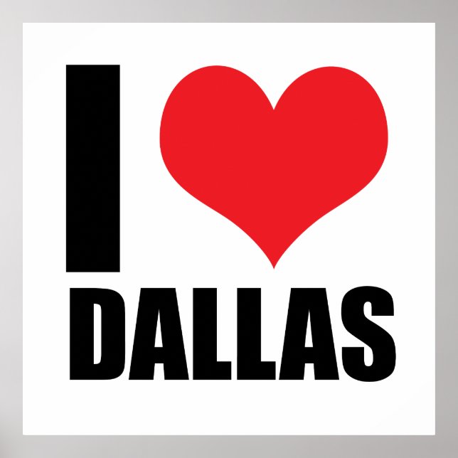 I Liebe Dallas Poster (Vorne)