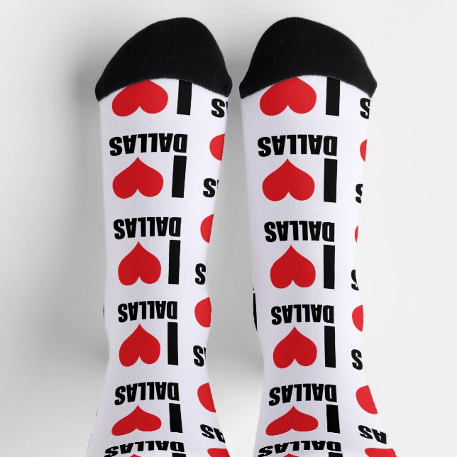 I Liebe Dallas Socken (Oben)