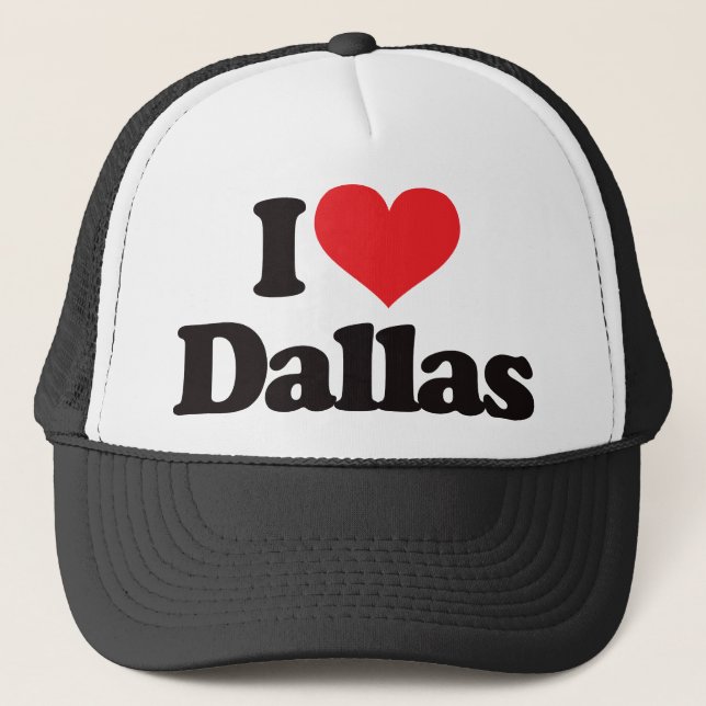 I Liebe Dallas Truckerkappe (Vorderseite)