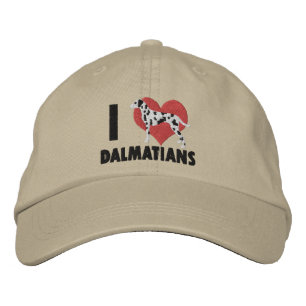 I Liebe Dalmatiner bestickt Bestickte Kappe