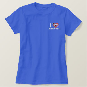 I Liebe Dalmatiner besticktes Shirt (Polo)