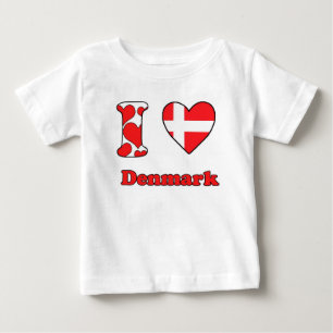 I Liebe Dänemark Baby T-shirt