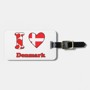 I Liebe Dänemark Gepäckanhänger
