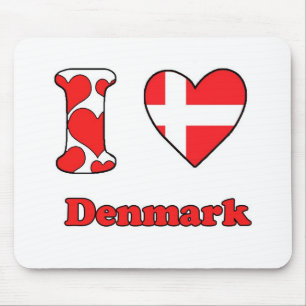 I Liebe Dänemark Mousepad