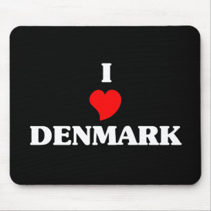 I Liebe Dänemark Mousepad