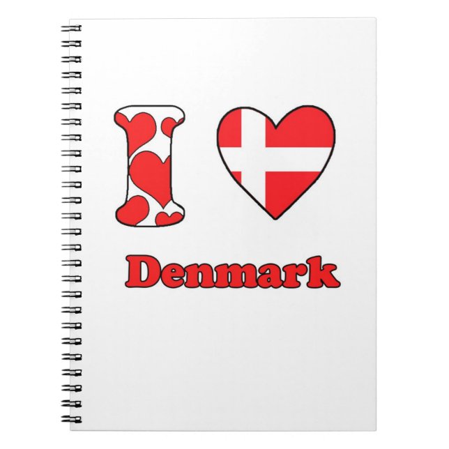 I Liebe Dänemark Notizblock (Vorderseite)