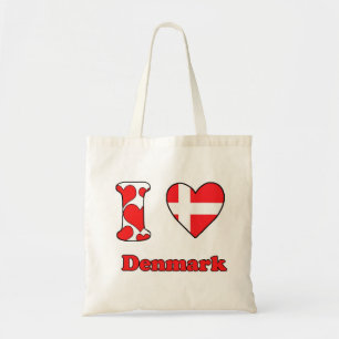 I Liebe Dänemark Tragetasche
