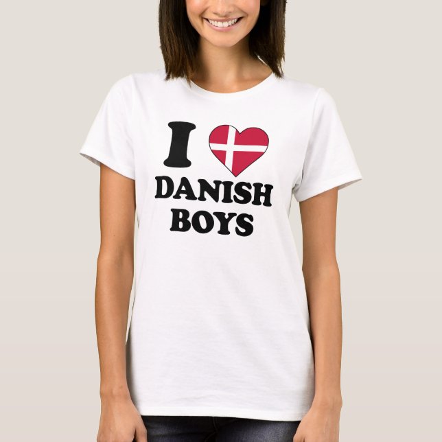 I Liebe Danish Boys T-Shirt (Vorderseite)