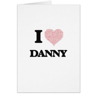 I Liebe Danny (Herz gemacht von den Liebewörtern)