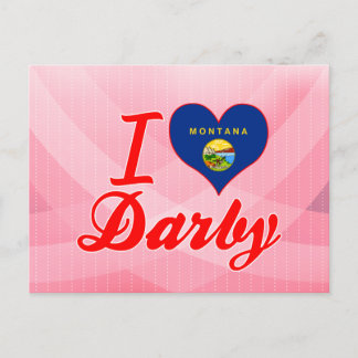 I Liebe Darby, Montana Postkarte