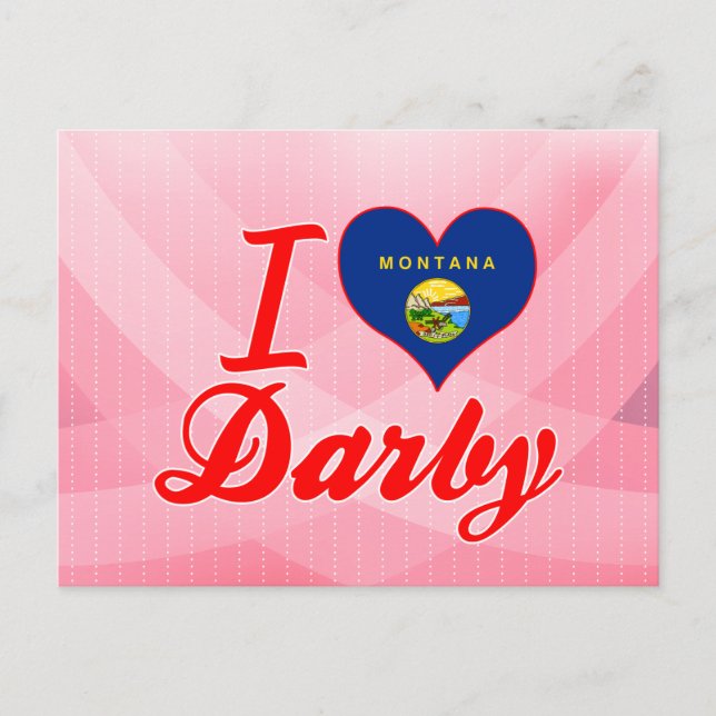 I Liebe Darby, Montana Postkarte (Vorderseite)