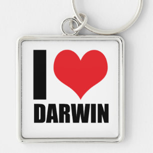 I Liebe Darwin Schlüsselanhänger