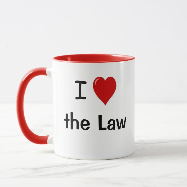 I Liebe das Herz des Gesetzi das Tasse (Links)