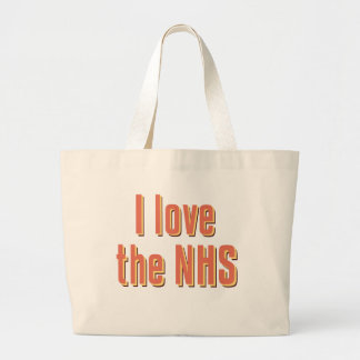 I Liebe das NHS Jumbo Stoffbeutel